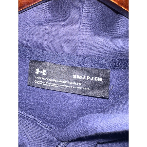 Under Armour Loose Fit Blue Durham Bulls MLB Tampa Rays Minors Hoodie Sz Small - Picture 3 of 6